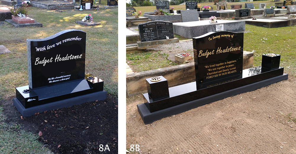 Headstone example